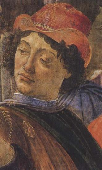 Sandro Botticelli Personage wearing a green mantle third in the group on the left Germany oil painting art